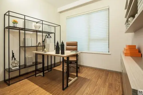 简欧书房窗帘装修效果图