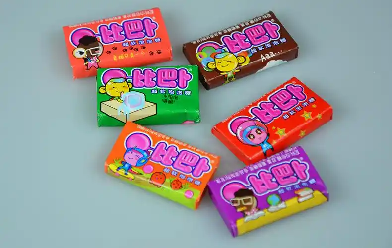 比巴卜泡泡糖桶装150片混合口味儿童糖果口香糖休闲零食糖果批发