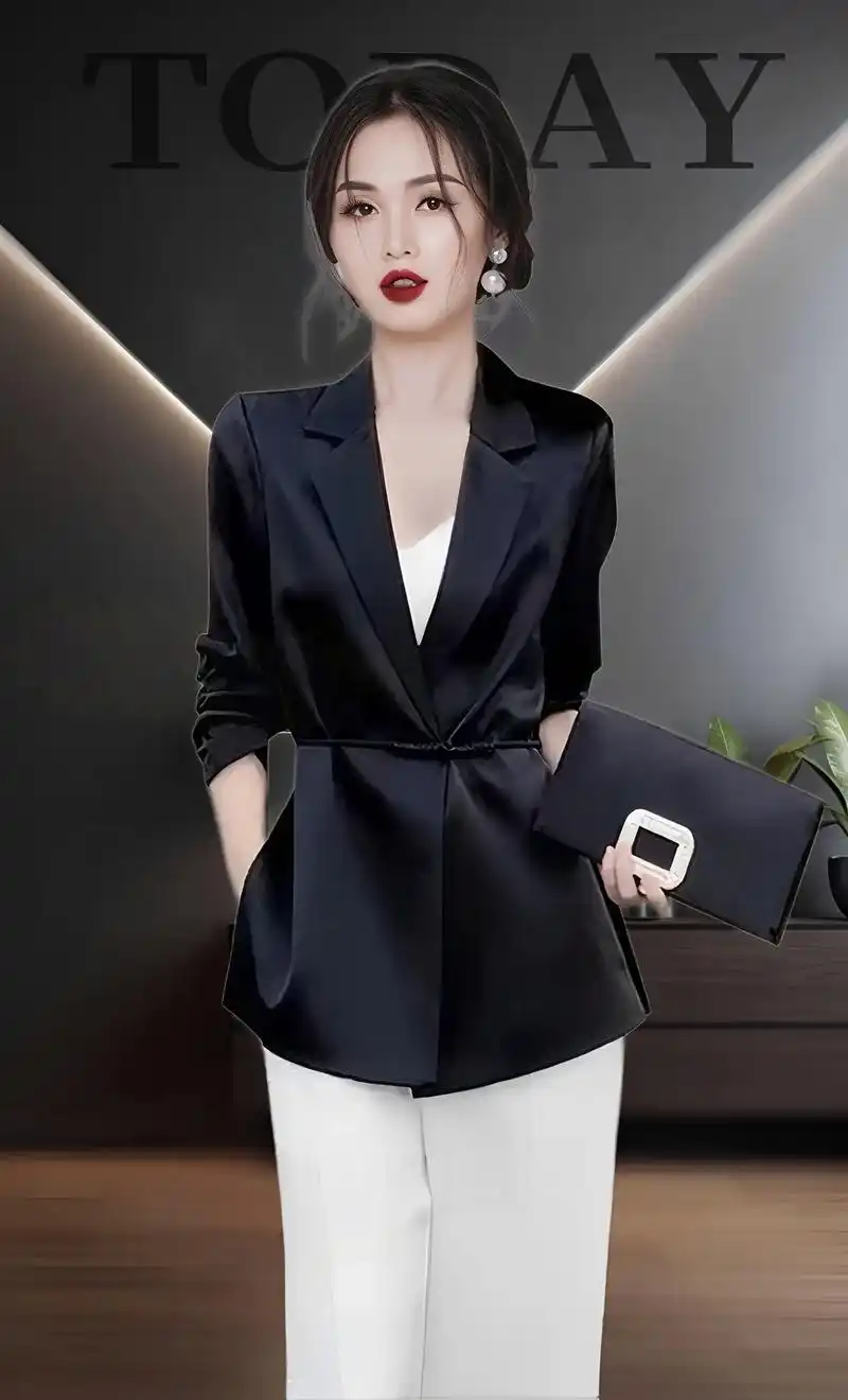 姐妹们,气质女神范|这套女性职业西装套装太有范了,为你的职场造型
