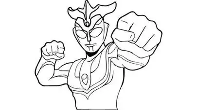 捷德奥特曼简笔画大全 - 简单简笔画