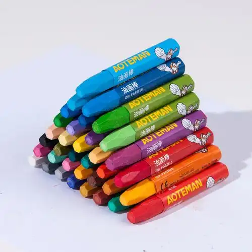 奥特曼六角油画棒 儿童绘画彩绘蜡笔写真 幼儿园涂鸦