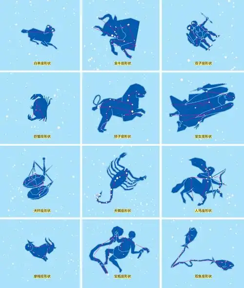 我们以张世卿墓室里的《天文图》为例,从正北顺时针看,十二星宫分别是