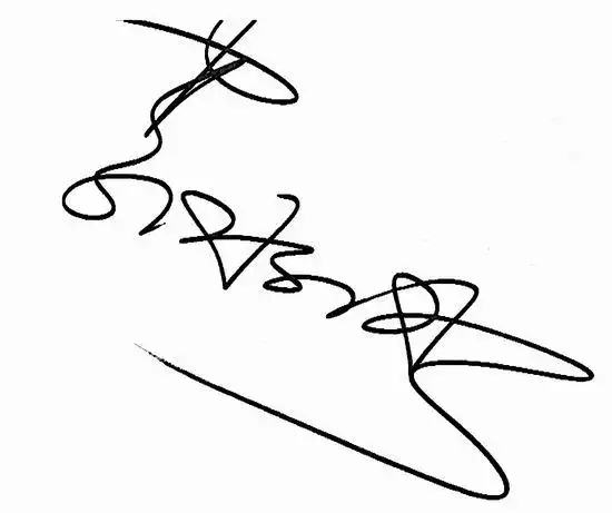 资料图片:成都商报《娱乐大家》--李冰冰签名