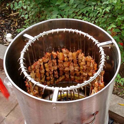 烧烤炉吊炉烤炉烤羊肉串家用户外木炭不锈钢烤肉炉烤羊腿熏腊肉炉