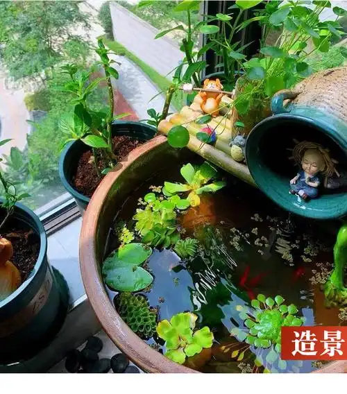 隆鼎水缸家用储水用老式陶土花盆庭院鱼缸造景腌菜缸发酵缸荷花缸酱缸