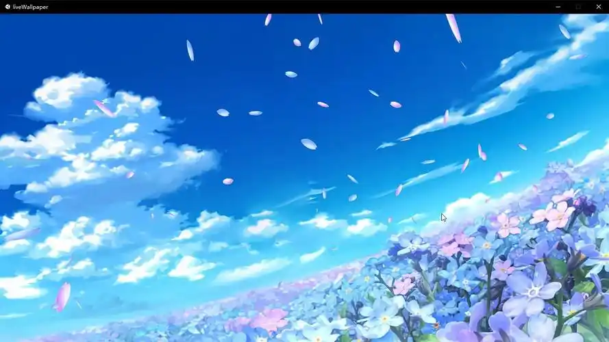 【万华镜2】标题画面-勿忘草花海-动态壁纸