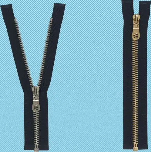 三种拉链免抠png透明图层素材