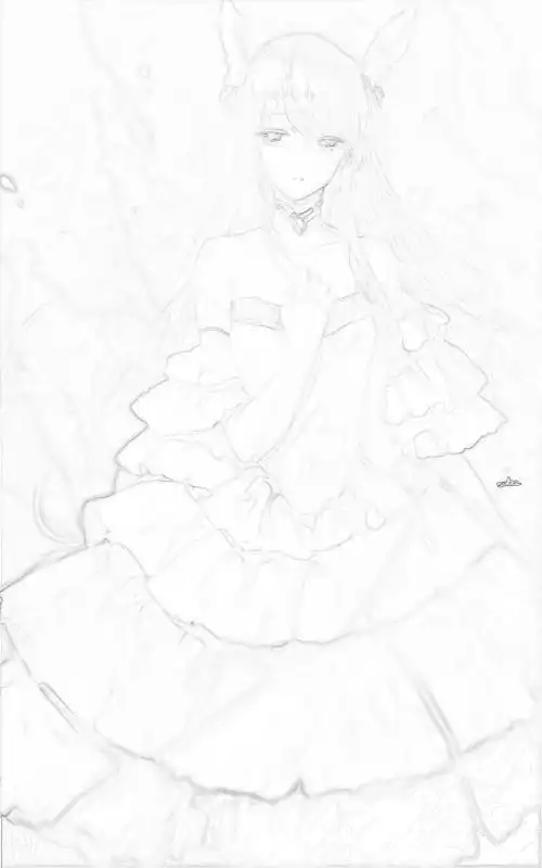 动漫女生的飘飘长裙绘制~惊艳了时光!