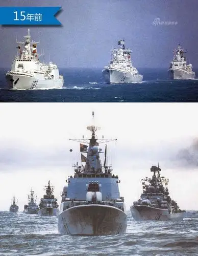 一图看尽中国海军30年!从四大金刚到航母编队