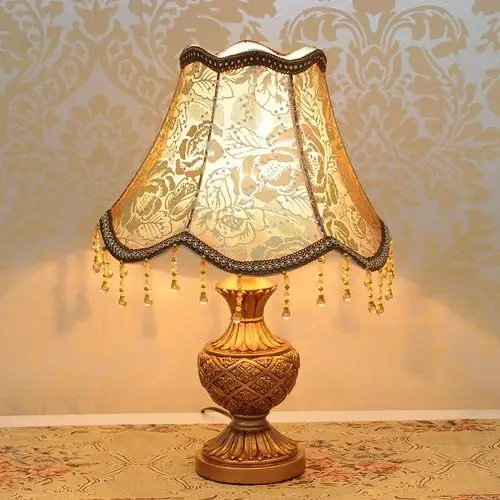 欧柏图 布树脂欧式白炽灯led节能灯 t83台灯