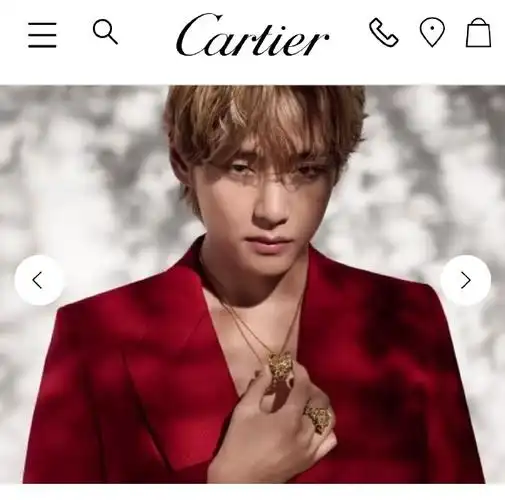 人目光的kpop icon v(金泰亨)被任命为卡地亚新品牌大使代表k-pop界的