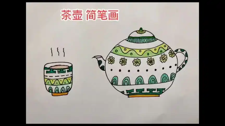 5岁涵涵学画画