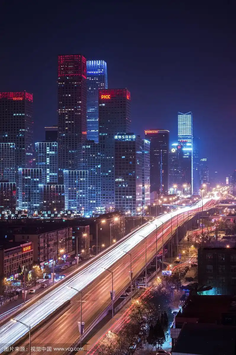 国贸cbd夜景,繁华都市夜景