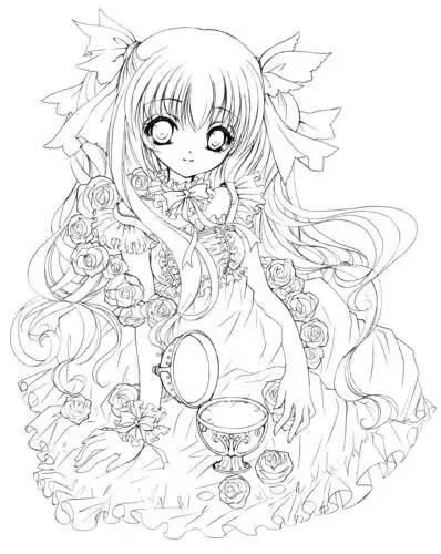 手绘 插画 线稿 手稿 黑白素材