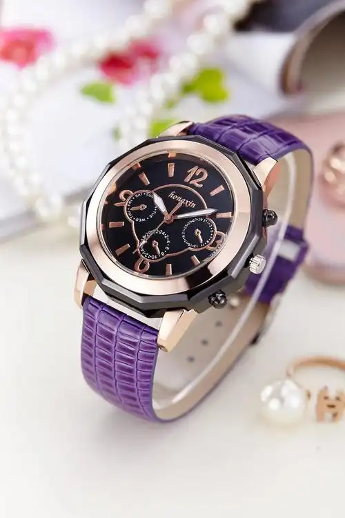 2017新款手表皮带时尚手表 女款时装表韩国正品牌大表盘石英女表