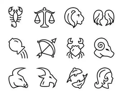 男生版十二星座简笔画