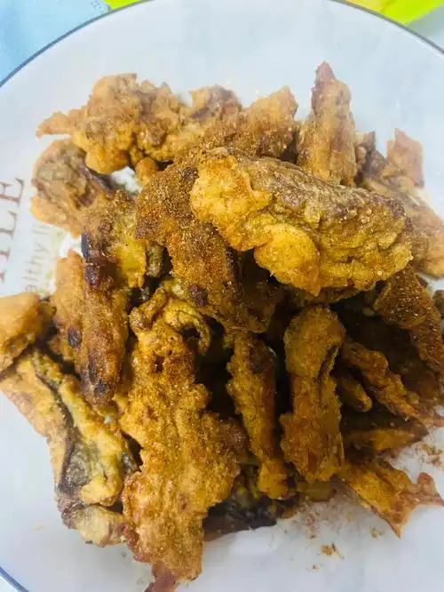 解锁新菜炸蘑菇黑椒牛柳