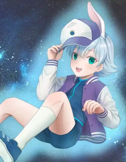 《大雄的月球探险记》露卡插画图片 | bobopic