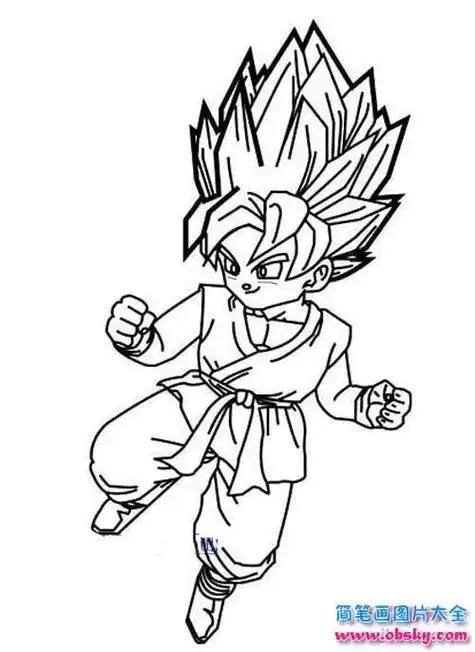 孙悟空简笔画孙悟空简笔画简单又帅