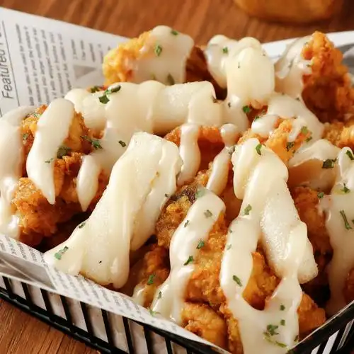 基斯韩式奶香芝士炸鸡加盟店商用小吃薯条汉堡酱类调料