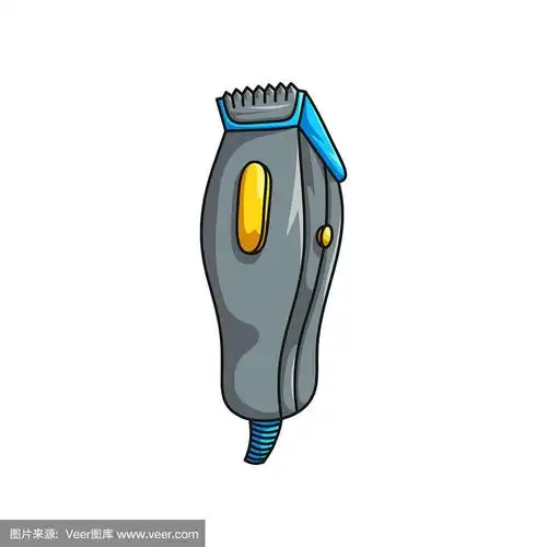 理发器发饰孤立在白色背景上