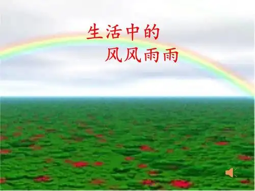 生活中的风风雨雨解析.ppt