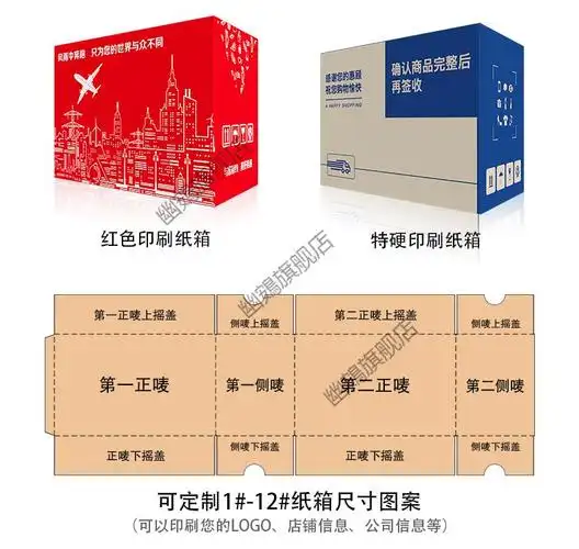 2022新款包装箱纸壳箱快递纸箱物流打包纸壳箱子邮政包装纸盒特硬加厚