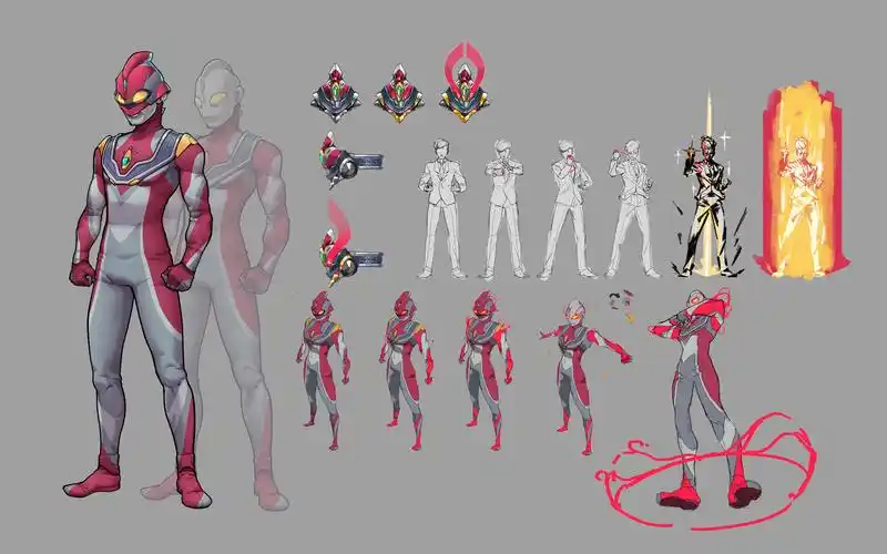 【绘画过程】尝试传一下 盖伊奥特曼补充设定绘画过程