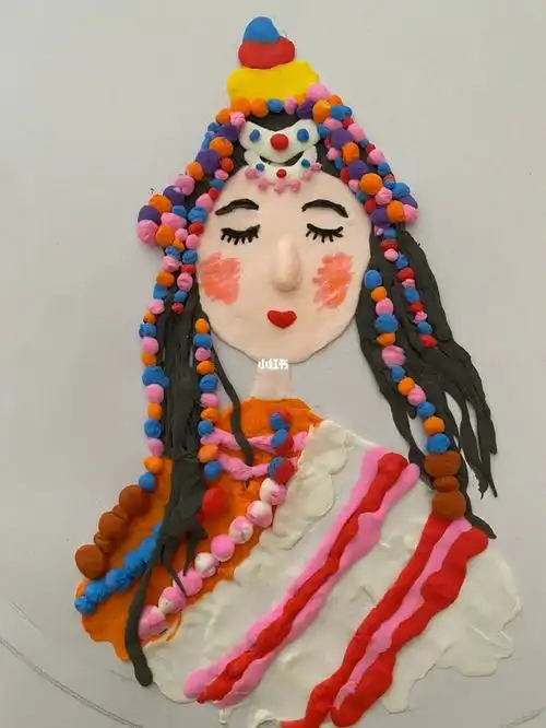 粘土幼儿园手工民族娃娃少数民族亲子手工超轻粘土粘土