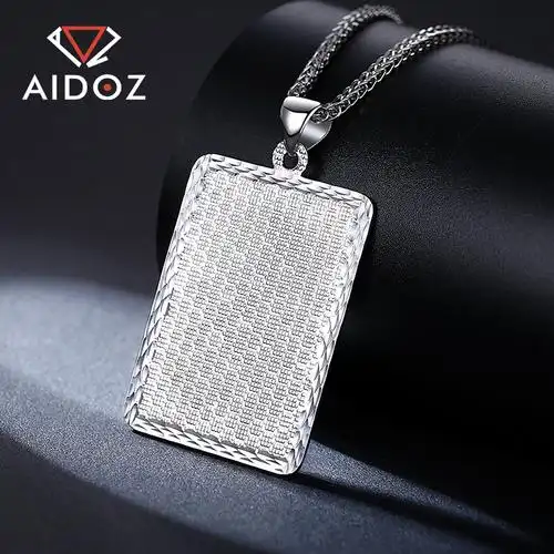 pt950铂金男士吊坠白金关公项链吊牌男款挂坠可定制