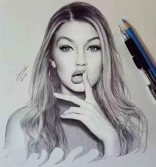 素描功底好,画美女就是好看|绘画|铅笔画|艺术_网易订阅