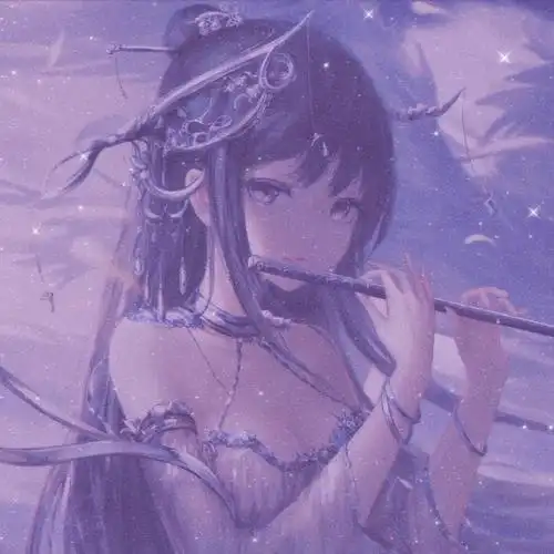 动漫女头紫色系