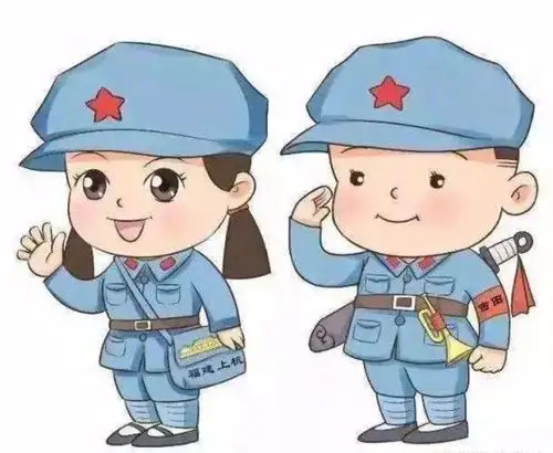 我是小红军 在角色表演中我们来学小红军,一起吹喇叭,打手枪,分享红米