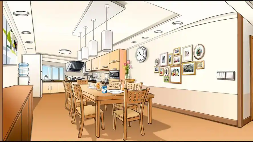 动画场景设计室内居住空间ps手绘