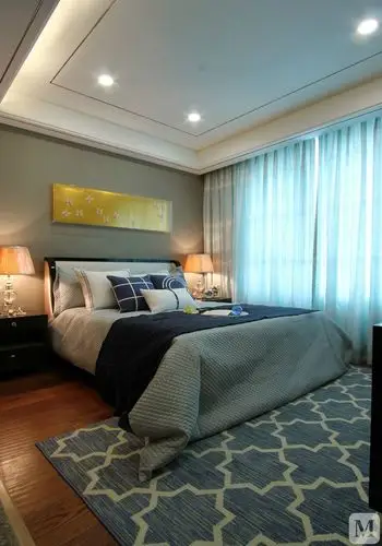 简欧卧室吊顶装修效果图