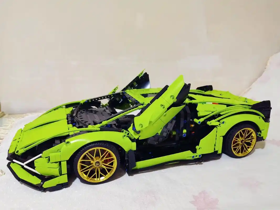 兰博基尼模型.#超级跑车 #乐高搭建 #儿子的作品 拼乐高的 - 抖音
