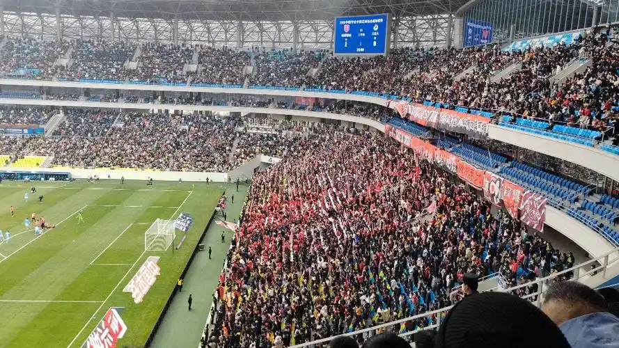 成都凤凰山体育场人浪!