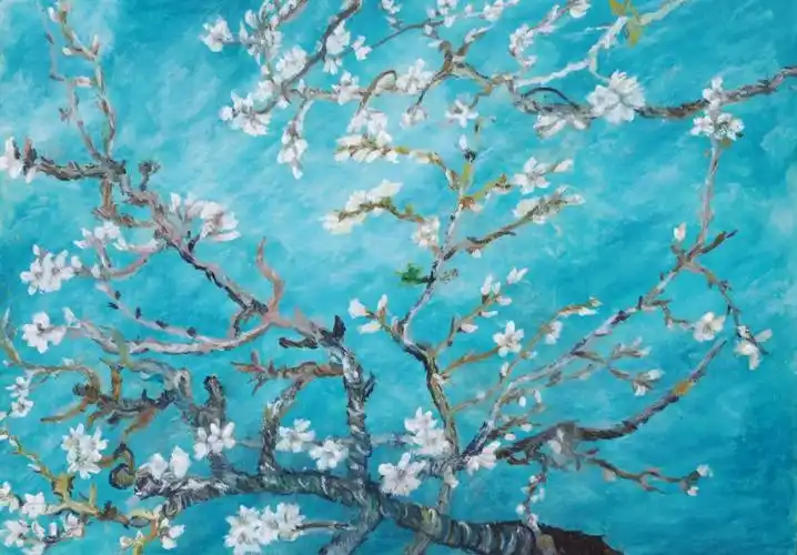 致敬大师54梵高盛开的杏花