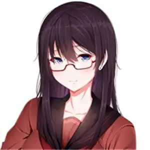 戴眼镜的卡通女生头像戴圆圆眼睛超级可爱了