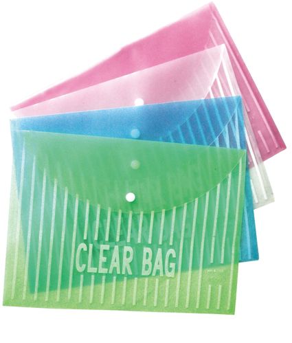 毅力 18丝彩色a4纽扣文件袋 按扣袋 文件袋 材料袋 档案袋 公文袋