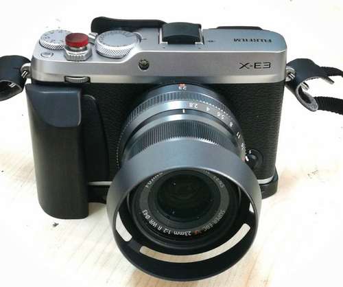 fuji富士x-e3 木材紫光檀手柄 快装板 竖拍板 热靴指柄 指扣 指握