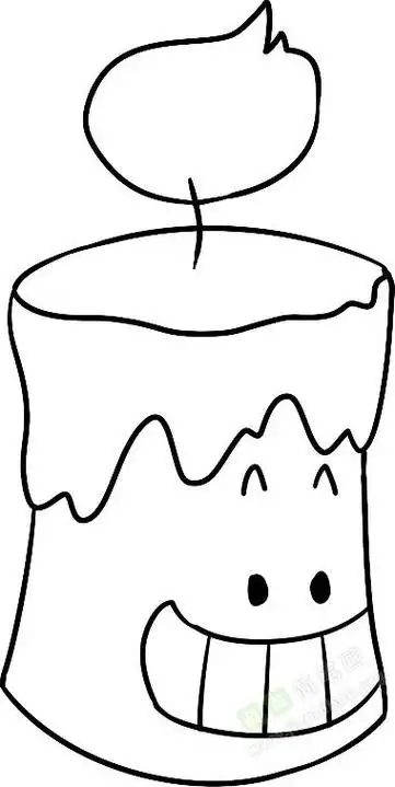 蜡烛简笔画 蜡烛简笔画图片彩色