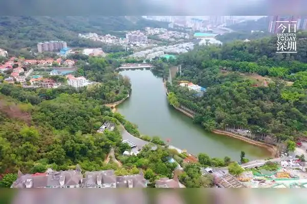 今日深圳银湖绿意盎然层峦环抱