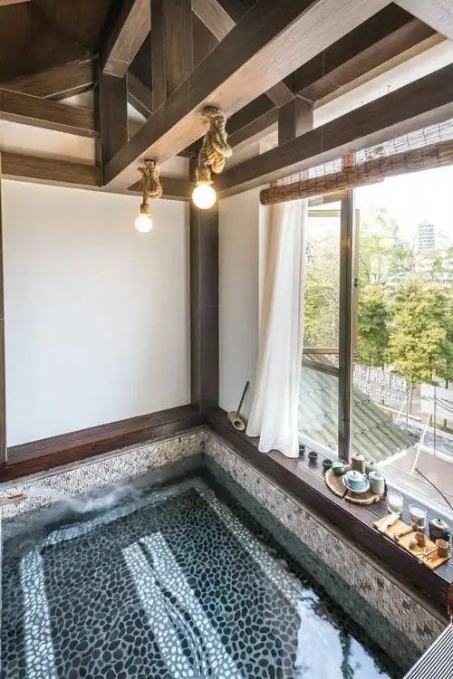 觅趣双十一钜惠只卖1天399元住室内温泉房房间自带温泉