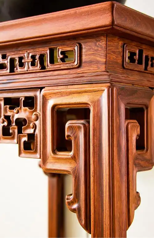 苏作苏素红木家具缅甸红酸枝/白酸枝(学名:奥氏黄檀)花架花几中式禅意