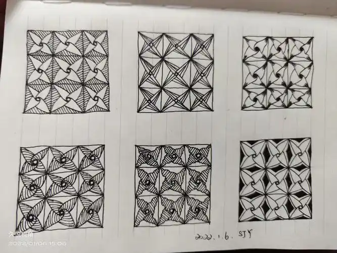 禅绕画控笔带步骤