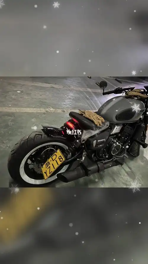 复古摩托长江400bobbie改装改装完毕开启我的骑行活动