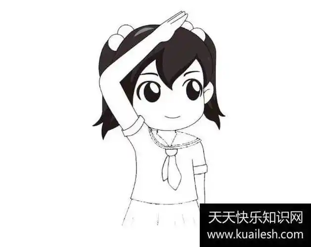 少先队员简笔画 少先队员简笔画简单又漂亮