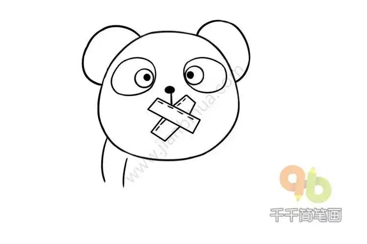 不要说话简笔画