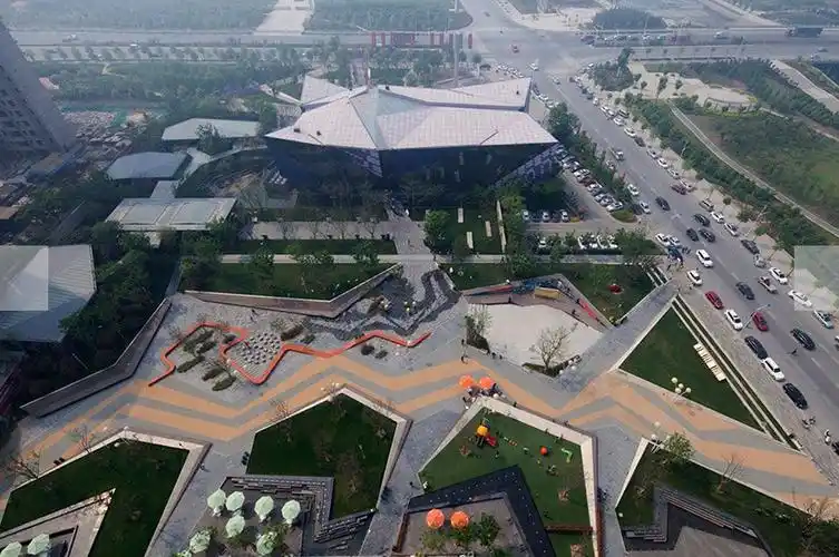 郑州万科城中央广场景观设计